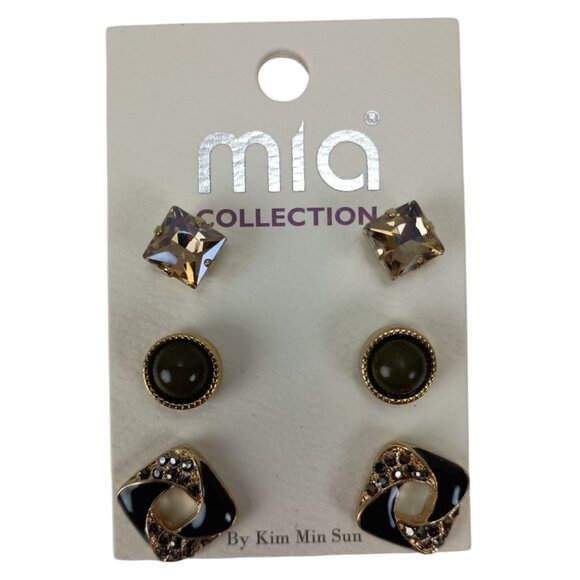 New Mia Collection Various Costume Jewelry set of 3 Earrings - Picture 1 of 2